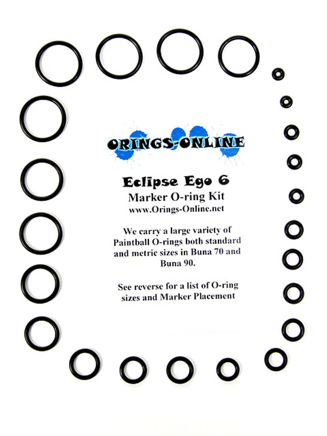 Planet Eclipse Ego 6 Marker O-ring Kit